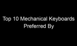 Top 10 Mechanical Keyboards Preferred By Developers And Writers
