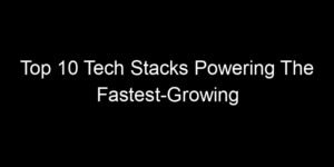 Read more about the article Top 10 Tech Stacks Powering The Fastest-Growing Startups Right Now