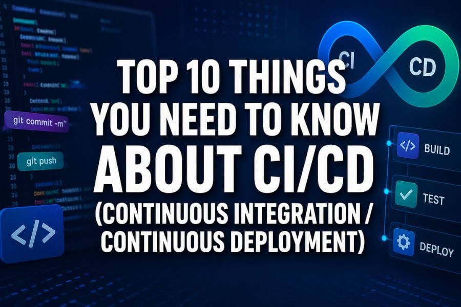 Read more about the article Top 10 Things You Need To Know About CI/CD (Continuous Integration / Continuous Deployment)