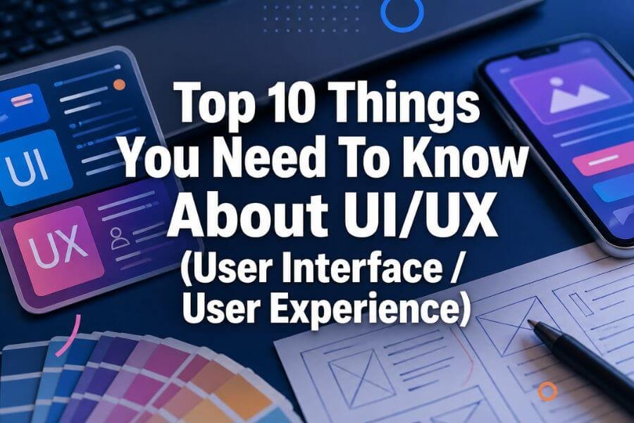 Read more about the article Top 10 Things You Need To Know About UI/UX (User Interface / User Experience)