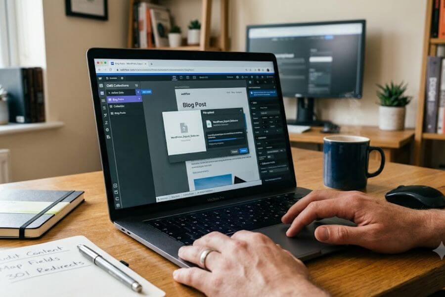 Read more about the article How to Migrate Your Website Data from WordPress to Webflow Seamlessly